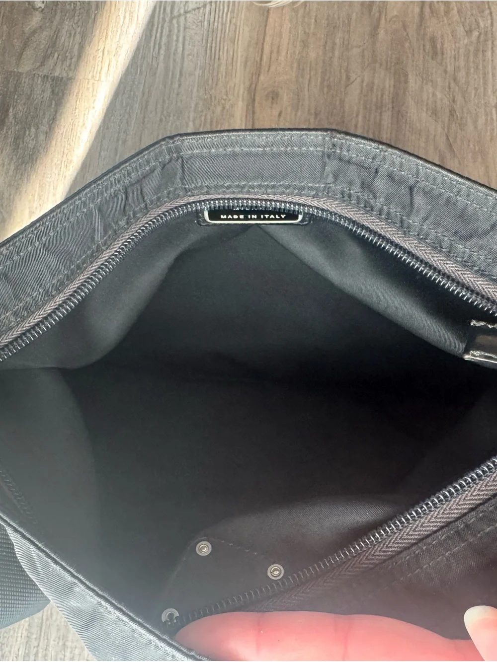 Prada Black Nylon Messenger Crossbody Bag